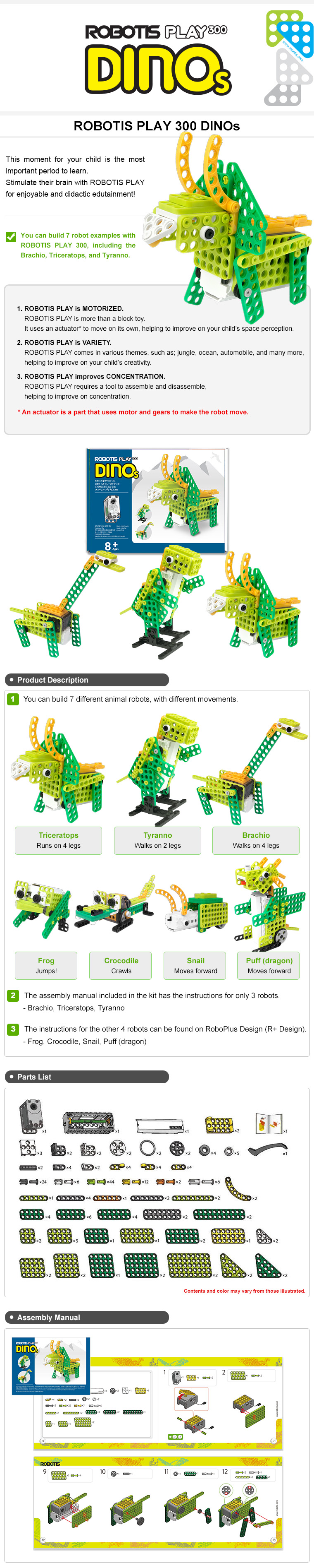 ROBOTIS PLAY 300 DINOs