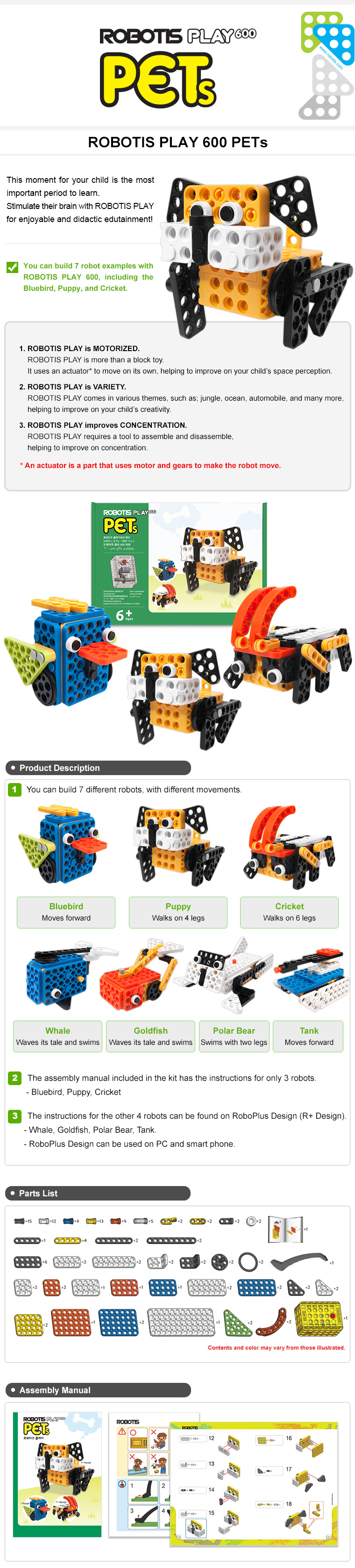 ROBOTIS PLAY600 PETs